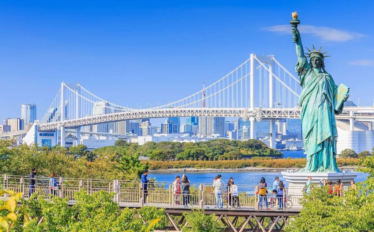 The Statue of Liberty in Odaiba