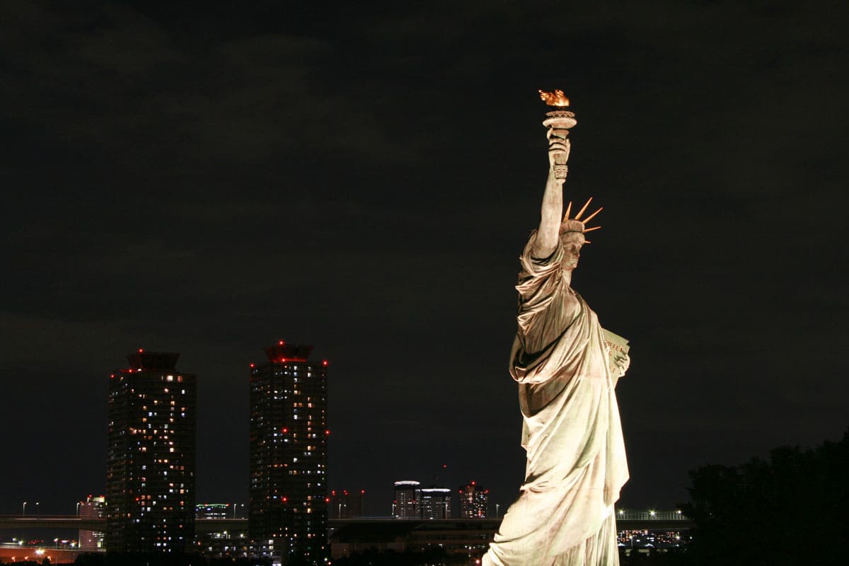 The Statue of Liberty in Odaiba