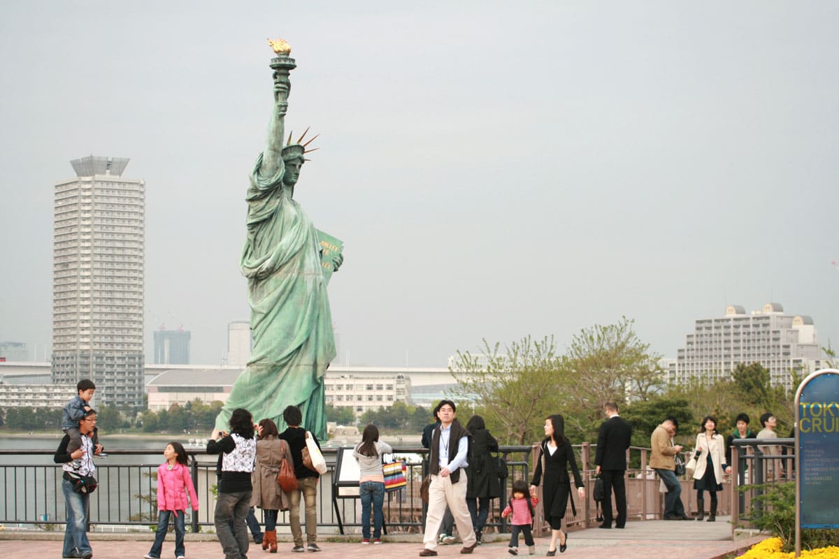 The Statue of Liberty in Odaiba