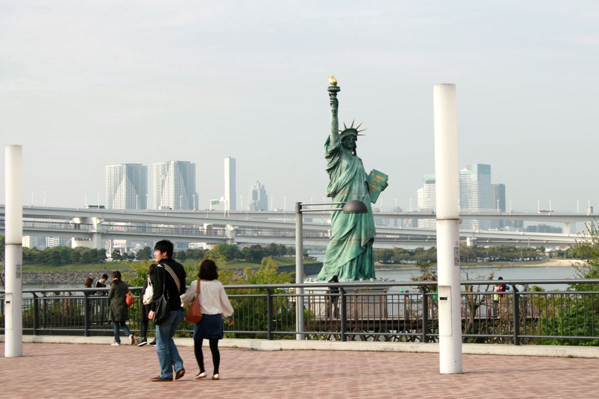 The Statue of Liberty in Odaiba