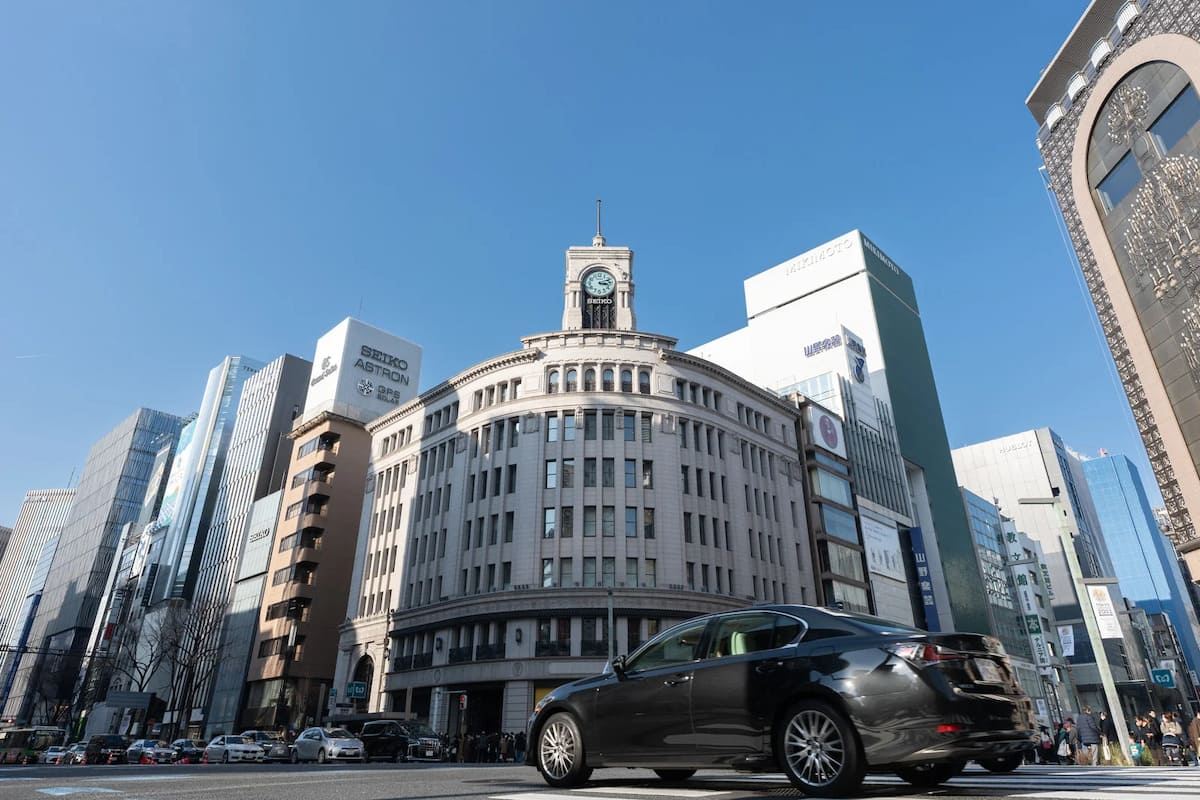 The clock tower of Seiko House