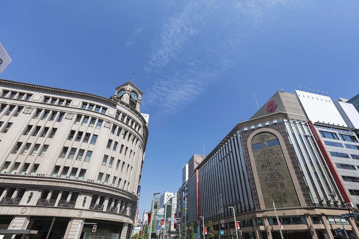 The clock tower of Seiko House